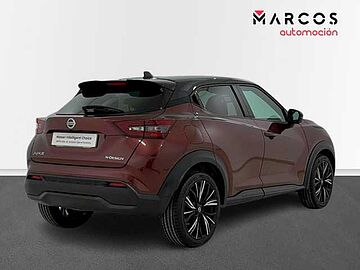Nissan JUKE DIG-T 86 kW DCT N-DESIGN CHIC Bitono N ROJO BURGUNDY CON TECHO NEGRO